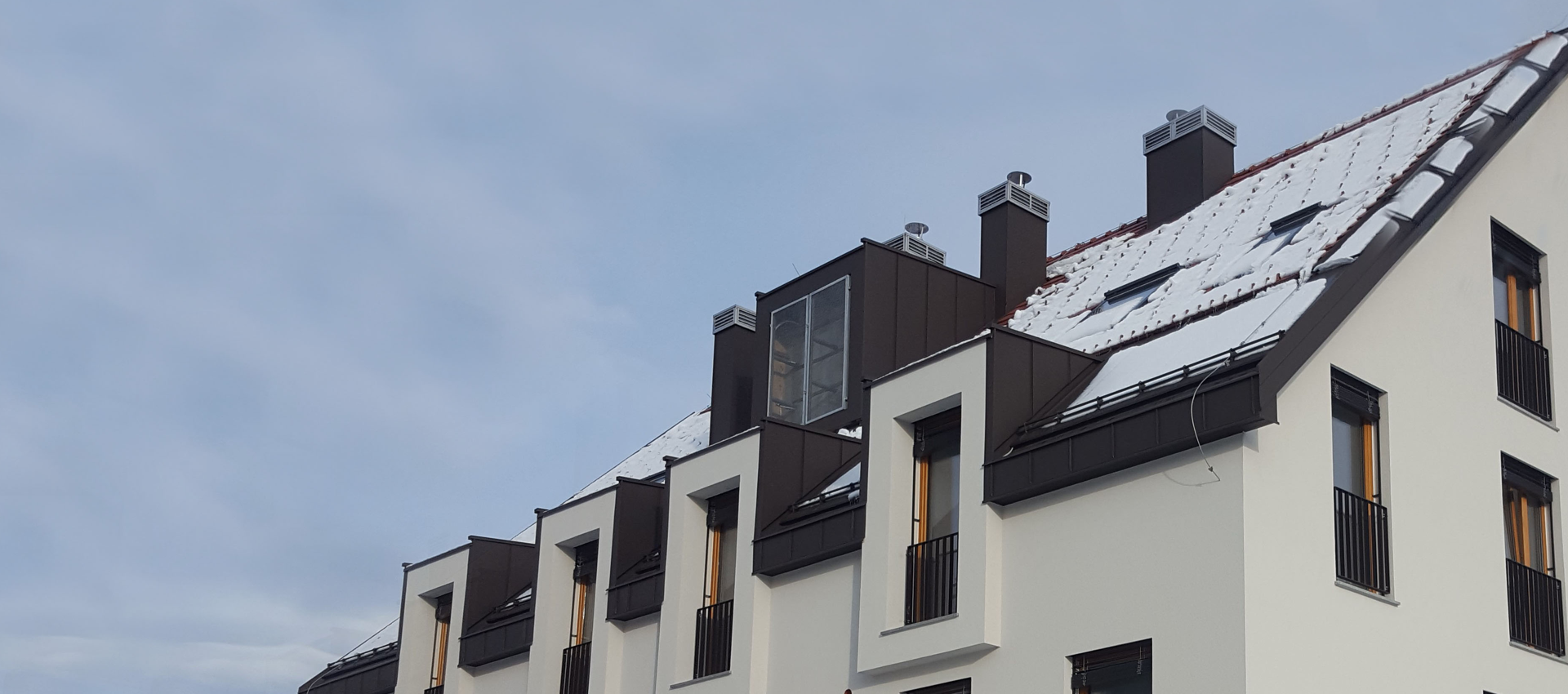 Modern residential building facade